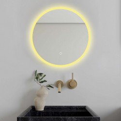 Oglindă Baie LED și Dezaburire Elit's Premium cu Senzor Touch, Lumina Rece, Caldă și Neutră, 50cm