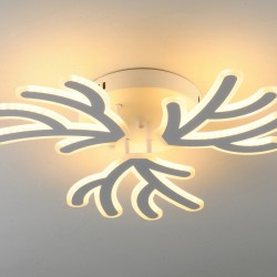 Lustra LED Cu Telecomanda, Elit's Esn K46-3, 150W, Alb