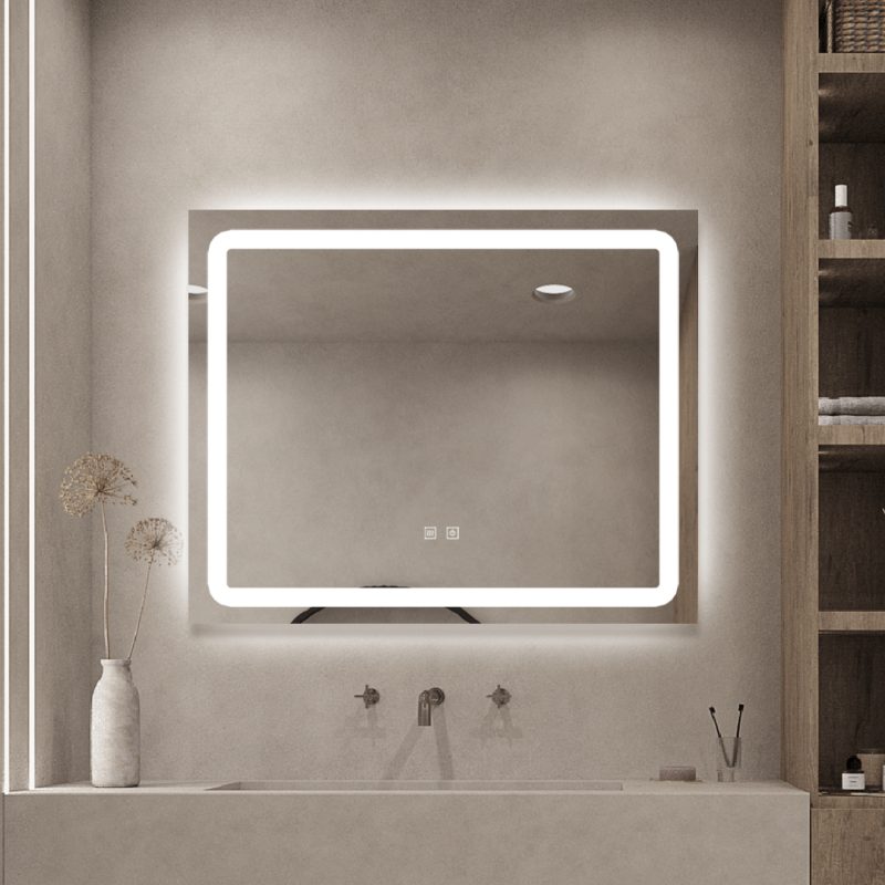 Oglinda LED Elit's EsnJ03, dimensiuni 80x65 cm