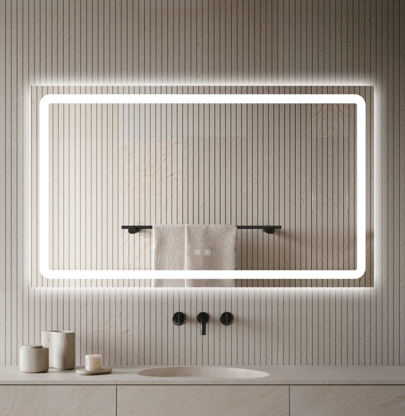 Oglinda LED cu touch si functie de dezaburire 120x70 cm Elit's ESNJ23