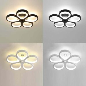 Lustra LED Plafoniera, Elit's Esn6131-bk, 76w, 30 Cm