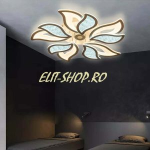 Lustra Led Cu Telecomanda, Elit's Auge, 230w, Alb