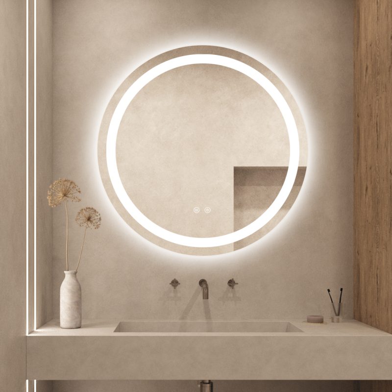 Oglinda Led Rotunda, 70cm, Functie Dezaburire,Elit's  EsnJ05
