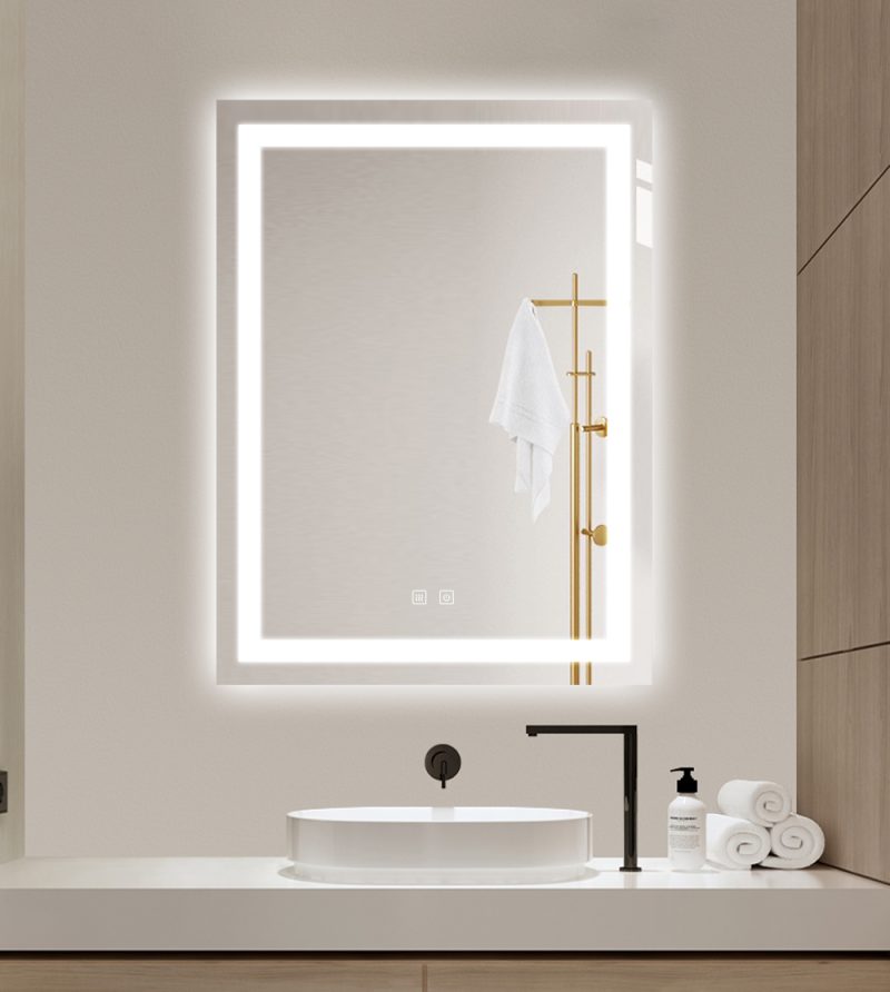 4 Oglinda LED cu funcție de dezaburire Elit's ESNJ08, 80x60cm