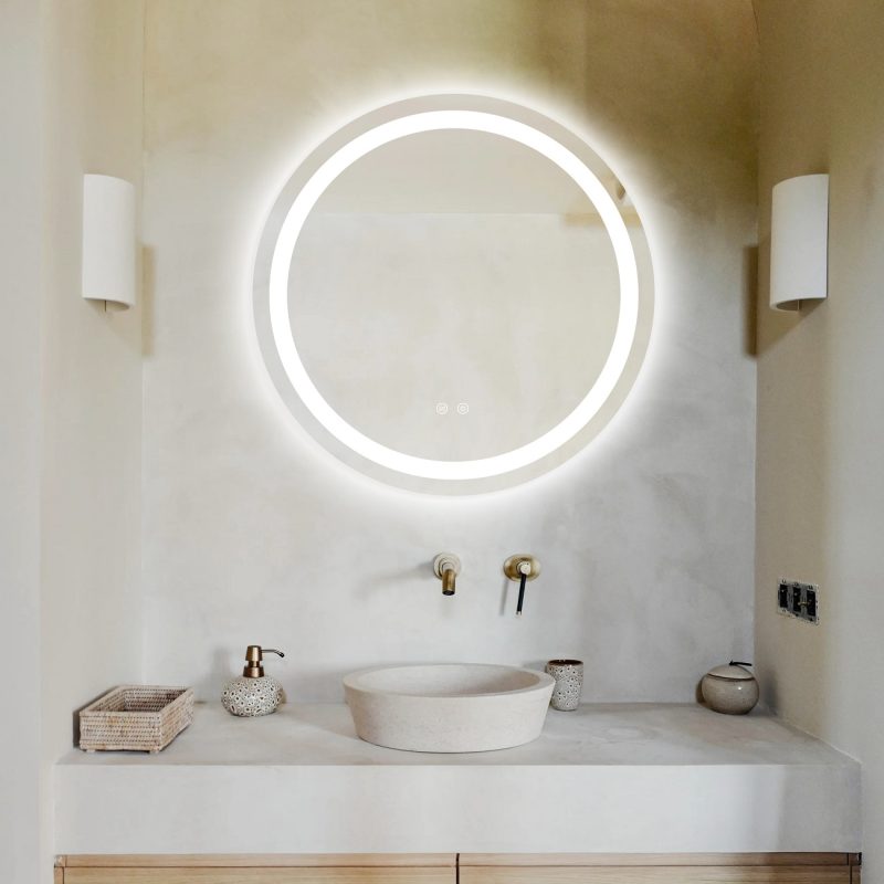 Oglinda Led Rotunda, 70cm, Functie Dezaburire,Elit's  EsnJ05