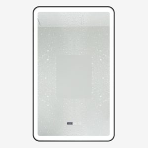 Oglinda Baie Cu Led, 60x100 Cm, Functie Dezaburire, Ceas Si Termometru, Elit's Esn38