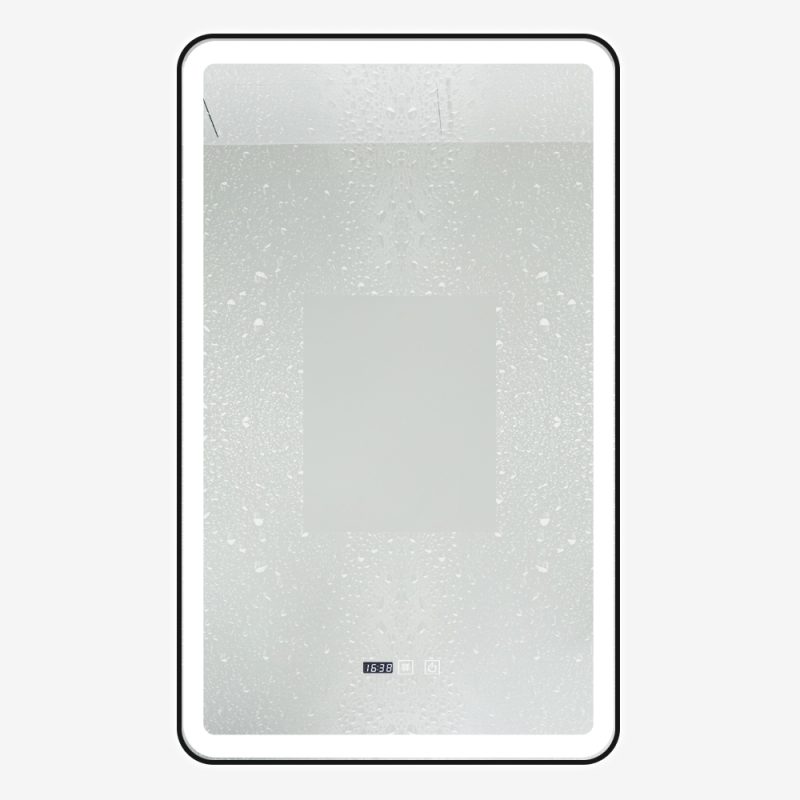 Oglinda Baie Cu Led, 60x100 Cm, Functie Dezaburire, Ceas Si Termometru, Elit's Esn38