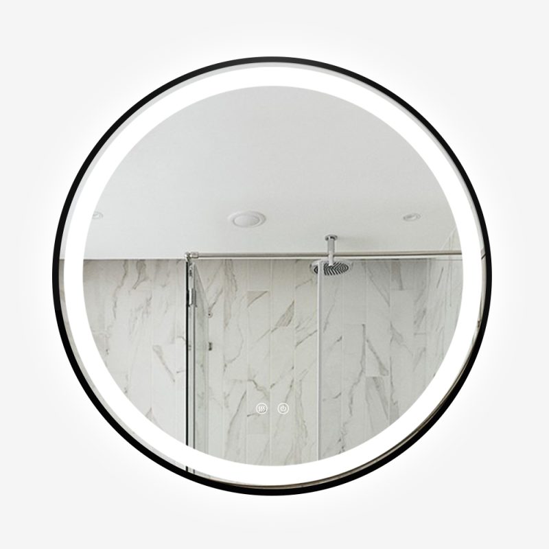 6 Oglinda LED rotundă de 70cm, Elit's model Esn10.1, cu lumină caldă-rece