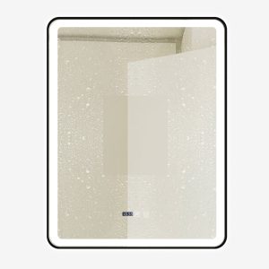 Oglinda Baie Cu Led, 75x90 Cm, Functie Dezaburire, Ceas Si Termometru,Elit's  ESN37
