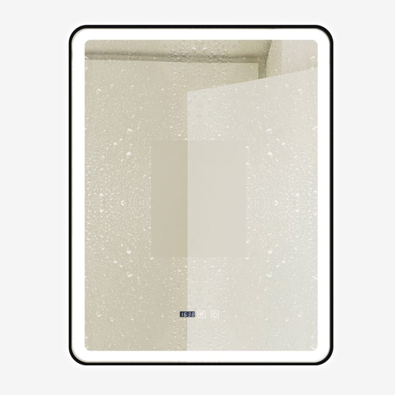 Oglinda Baie Cu Led, 75x90 Cm, Functie Dezaburire, Ceas Si Termometru,Elit's  ESN37
