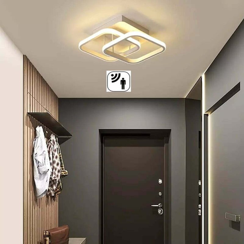 Lustra LED Plafoniera cu senzor, Elit's Esn6128F-WH, 26w, 24cm