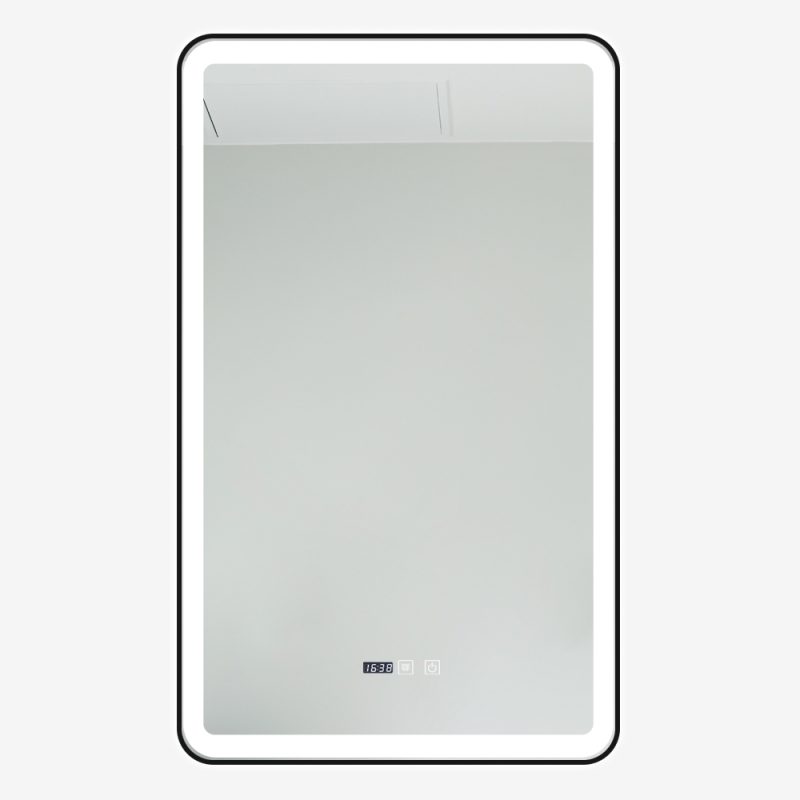 Oglinda Baie Cu Led, 60x100 Cm, Functie Dezaburire, Ceas Si Termometru, Elit's Esn38
