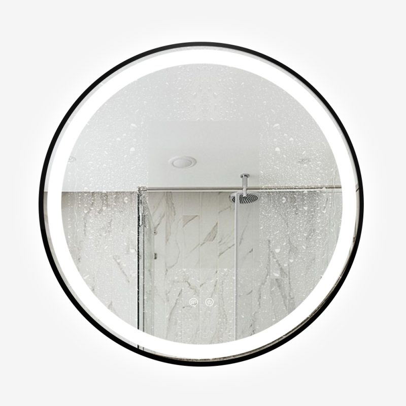 7 Oglinda LED rotundă de 70cm, Elit's model Esn10.1, cu lumină caldă-rece