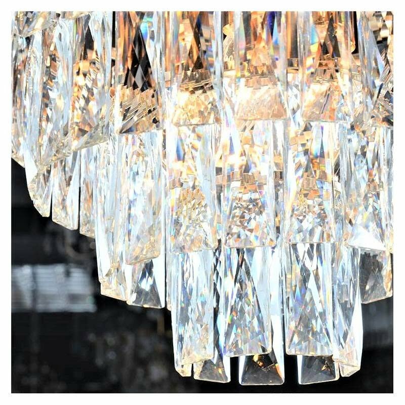 8097-300-4.jpg Candelabru Cristal Elit's Esn300, Dulie 3XE14 Negru cu Auriu