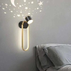 Aplica Led, Elit's Esn B95, 3 Tipuri De Lumina, 40W, Auriu Negru