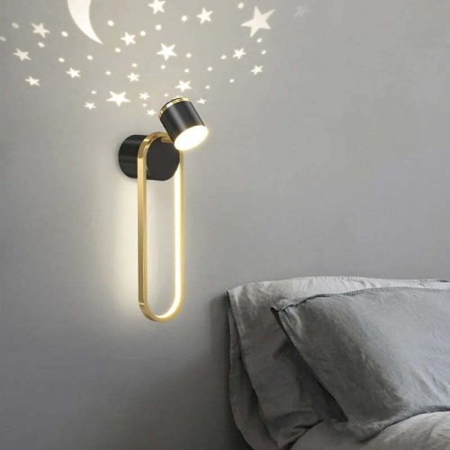 Aplica Led, Elit's Esn B95, 3 Tipuri De Lumina, 40W, Auriu Negru