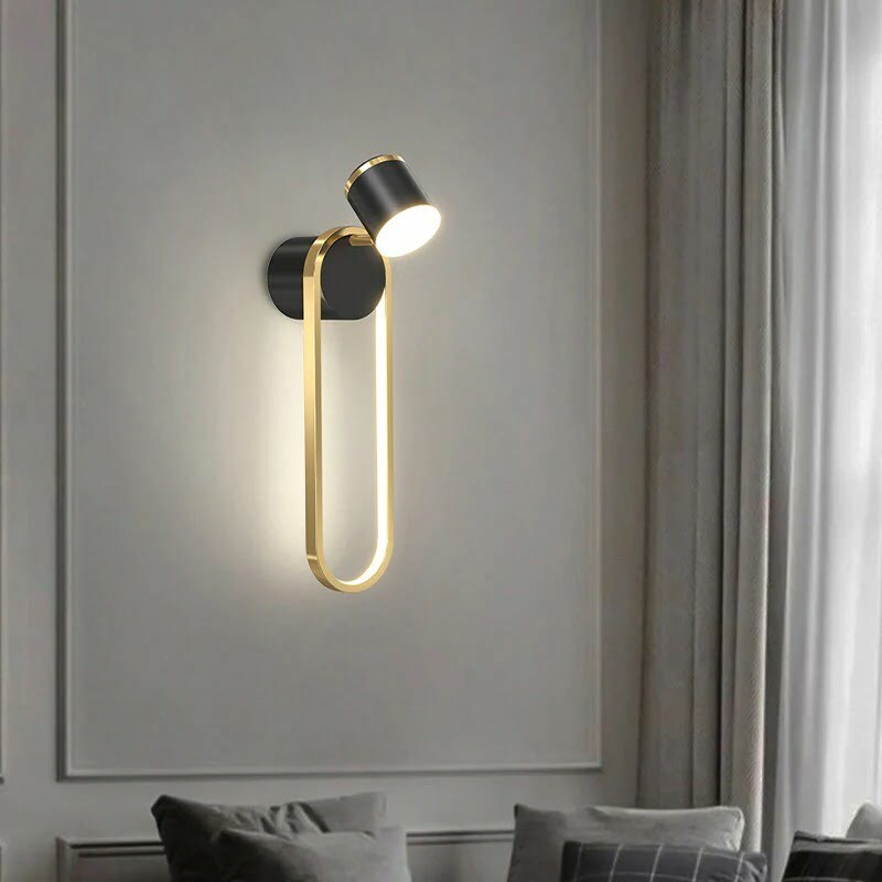 Aplica Led, Elit's Esn B95, 3 Tipuri De Lumina, 40W, Auriu Negru