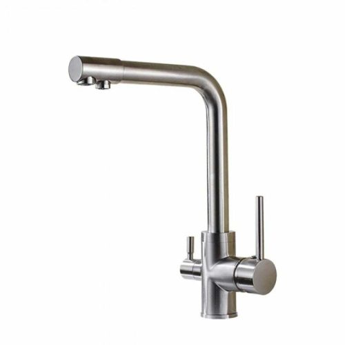 Baterie Bucatarie cu 3 Cai, Inox, Apa Filtrata, Esn1754