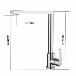 Baterie Lavoar Bucatarie Inox Elit's , Esn 1707