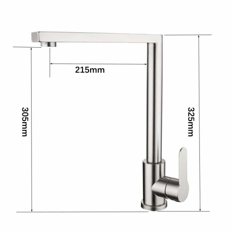 Baterie Lavoar Bucatarie Inox Elit's , Esn 1707