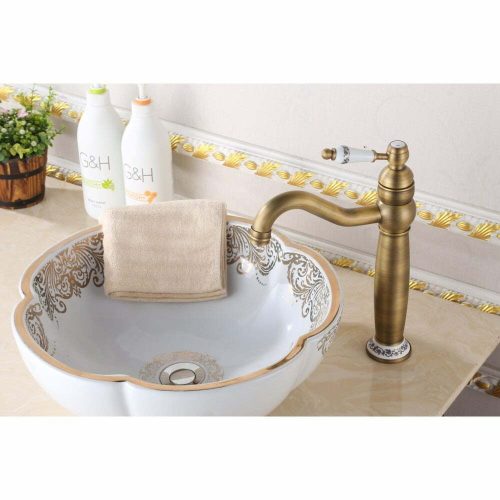 Baterie Lavoar Inalta Bronz Antichizat, Esn 1761