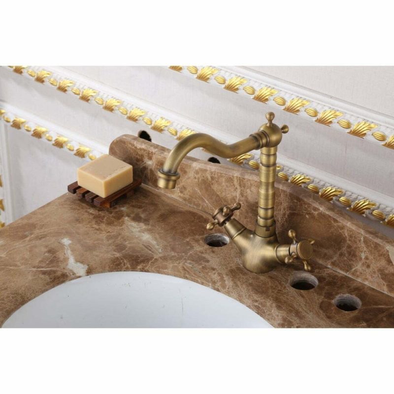 Baterie Lavoar Inalta Bronz Antichizat, Esn 1763D