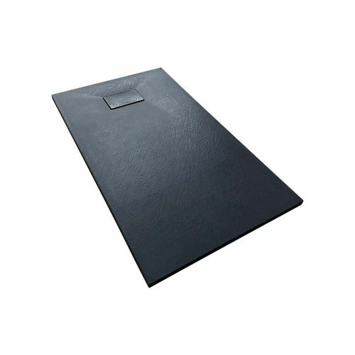 Cadita Baie Din Compozit , Elit's  , 120x90 Cm , Smk12090n, Cu Sifon,Negru
