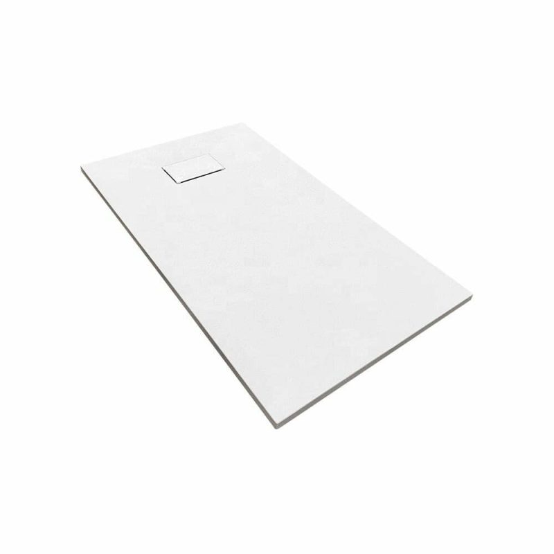Cadita Baie Din Compozit , Smack , 90x90cm , Cu Sifon alba