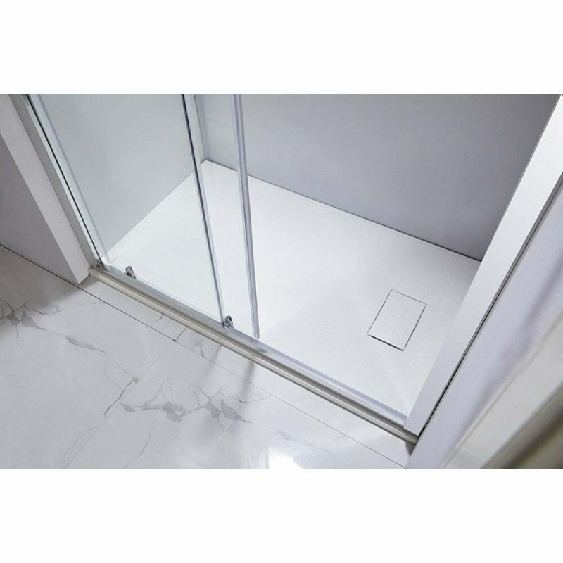 Cadita Baie Din Compozit , Smack , 90x90cm , Cu Sifon alba