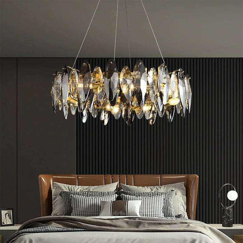 Candelabru Cristal, Elit's Esn2112-500, 6 X E14, Auriu