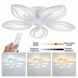 Lustra Led Cu Telecomanda,Elit's  Esn6549 5-WH, 120w