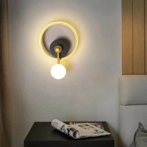 Aplica Led, Elit's Esn B91-2, 3 Tipuri De Lumina, 40W, Auriu