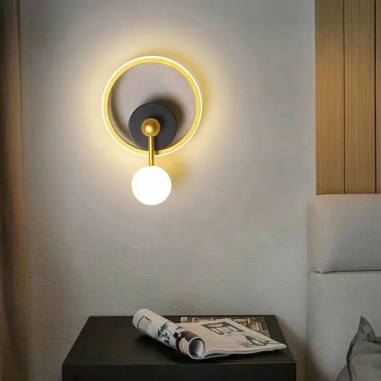 Aplica Led, Elit's Esn B91-2, 3 Tipuri De Lumina, 40W, Auriu