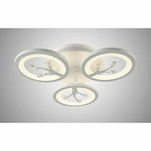 Lustra LED Cu Telecomanda, Intensitate Reglabila,Elit's  72W, Alb, Elit's EsnK27-3