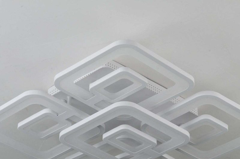 Lustra LED Cu Telecomanda, Elit's Esn M025/4+1, 180W, Alb