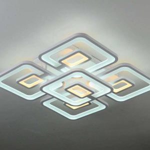 Lustra LED Cu Telecomanda, Elit's Esn M025/4+1, 180W, Alb