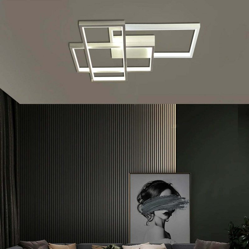 Lustra LED Cu Telecomanda, Elit's, EsnSECZ-202AF, 75w, Alb