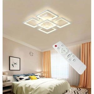 Lustra LED Cu Telecomanda, Lumina Rece Calda, Intensitate Reglabila Elit's Esnk40-5R 182 W