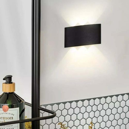 Aplica Exterior Elit's, Esn8719-6m, IP65, Lumina Calda, 6W, Negru