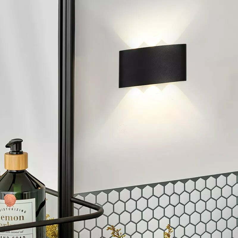 Aplica Exterior Elit's, Esn8719-6m, IP65, Lumina Calda, 6W, Negru