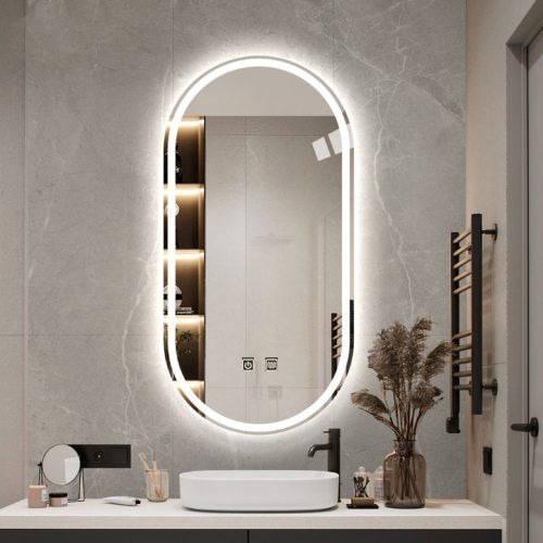 Oglinda LED Elit's ESNJ20, dimensiuni 80 x 50 cm