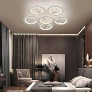 Lustra LED Cu Telecomanda, 144W, Elit's, Esn K27-5+1