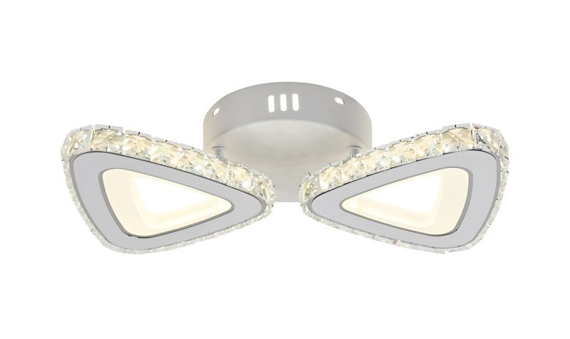 Lustra LED Cu Telecomanda, Elit's Triany Cristal, 72 W