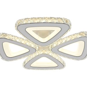 Lustra LED Cu Telecomanda, Elit's Triany Cristal, 110 W
