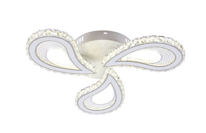 Lustra LED Cu Telecomanda, Elit's Petalo Cristal, 90 W