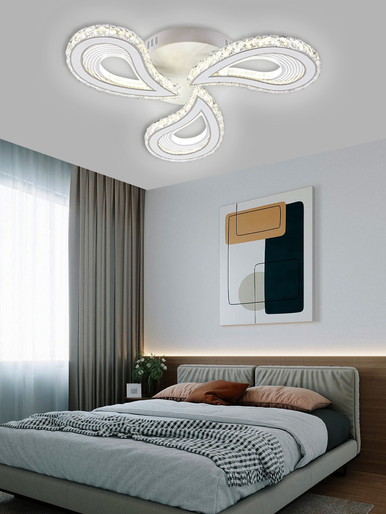Lustra LED Cu Telecomanda, Elit's Petalo Cristal, 90 W