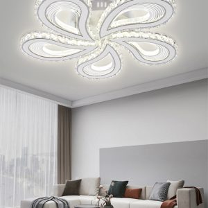 L7513-5WH+CR Lustra LED Cu Telecomanda, Elit's Petalo Cristal, 120 W
