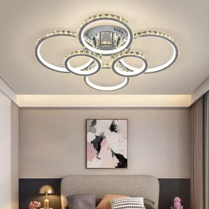Lustra LED Cu Telecomanda, Elit's Cristal, Esn88131-6F, 200w