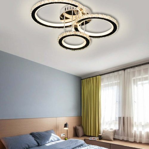 Lustra LED Cu Telecomanda, Elit's Cristal, Esn88132-3F, 122w