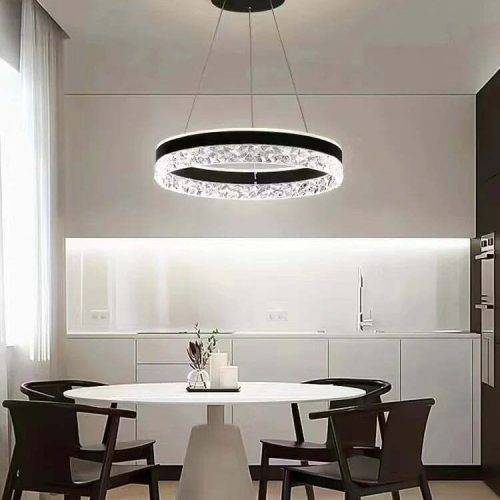 Lustra LED Cu Telecomanda, Elit's Esn1437BK, 146w